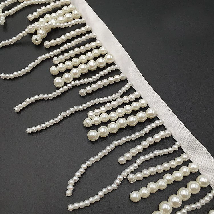 5yards Pearl Fringe Beaded Lace Trim For Garment Dress Tassel Lace Ribbon DIY White Hanging Bead Curtain Decoration Accessories
5yards Pearl Fringe Beaded Lace Trim For Garment Dress Tassel Lace Ribbon DIY White Hanging Bead Curtain Decoration Accessories