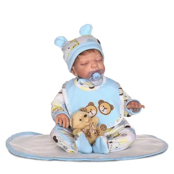 50cm Handmade Lifelike reborn Silicone babies doll Vinyl Reborn closed eyes high quality vivid cloth body adorable brinquedos
50cm Handmade Lifelike reborn Silicone babies doll Vinyl Reborn closed eyes high quality vivid cloth body adorable brinquedos