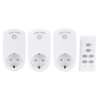 Wireless Remote Control US Standard Intelligent Outlet Smart Plug (3 Socket+1 Remote)
Wireless Remote Control US Standard Intelligent Outlet Smart Plug (3 Socket+1 Remote)