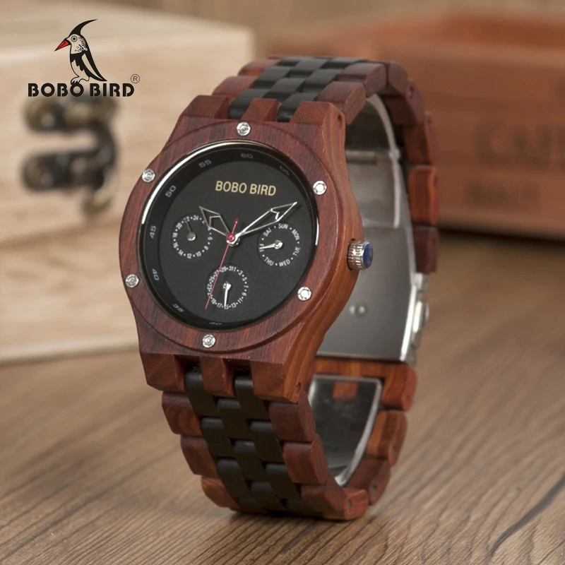 BOBO BIRD WN17 Wooden Watches Mens Brand Designer Luxury Two Colors Wood Band Watch Logo Laser Customized Gift Box Dropshipping
BOBO BIRD WN17 Wooden Watches Mens Brand Designer Luxury Two Colors Wood Band Watch Logo Laser Customized Gift Box Dropshipping