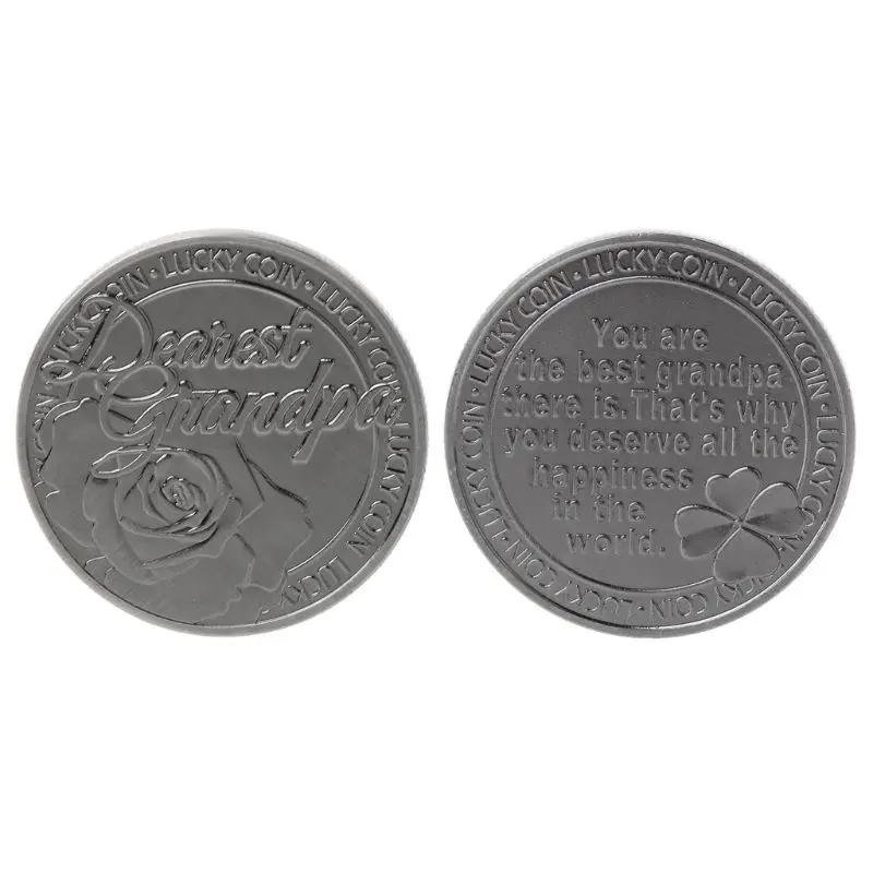 Dearest Grandpa Lucky Commemorative Coin Souvenir Challenge Collectible Coins Collection Art Craft Gifts
Dearest Grandpa Lucky Commemorative Coin Souvenir Challenge Collectible Coins Collection Art Craft Gifts