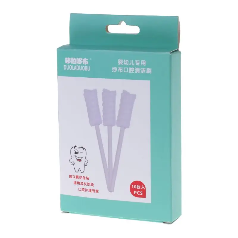 10 Pcs/set Baby Oral Cleaner Cleaning Tongue Teeth Dental Disposable Nursing Tool Stick Gauze Toothbrush Brush Soft Wipes
10 Pcs/set Baby Oral Cleaner Cleaning Tongue Teeth Dental Disposable Nursing Tool Stick Gauze Toothbrush Brush Soft Wipes