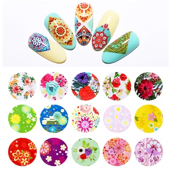 10 Rolls/Box Nail Art Foil Stickers Flower Mixed Patterns Colorful Nail Transfer Decals for Nail Beauty Design Accessories
10 Rolls/Box Nail Art Foil Stickers Flower Mixed Patterns Colorful Nail Transfer Decals for Nail Beauty Design Accessories