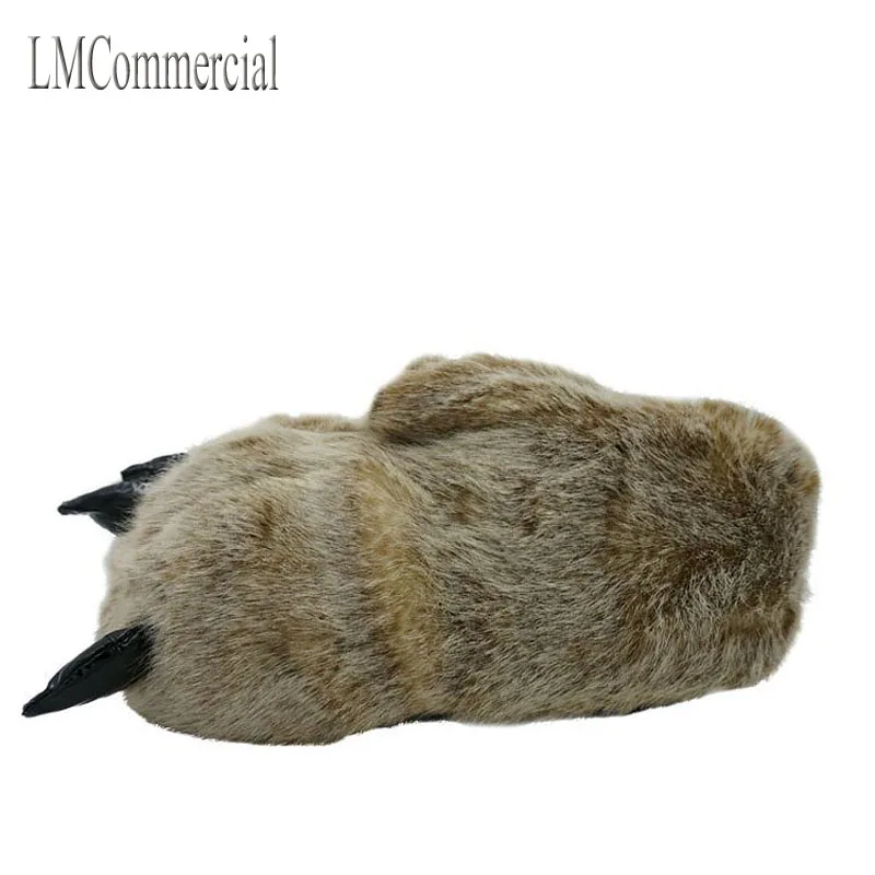 Indoor Slippers Warm winter home slippers / paws leopard claw claw Plush bag with cotton slippers shoes (light brown).
Indoor Slippers Warm winter home slippers / paws leopard claw claw Plush bag with cotton slippers shoes (light brown).