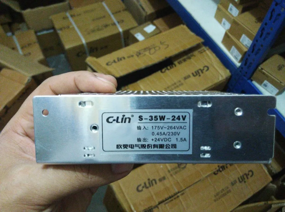 

Brand new original authentic C-Lin S-35W-DC24V switching power supply