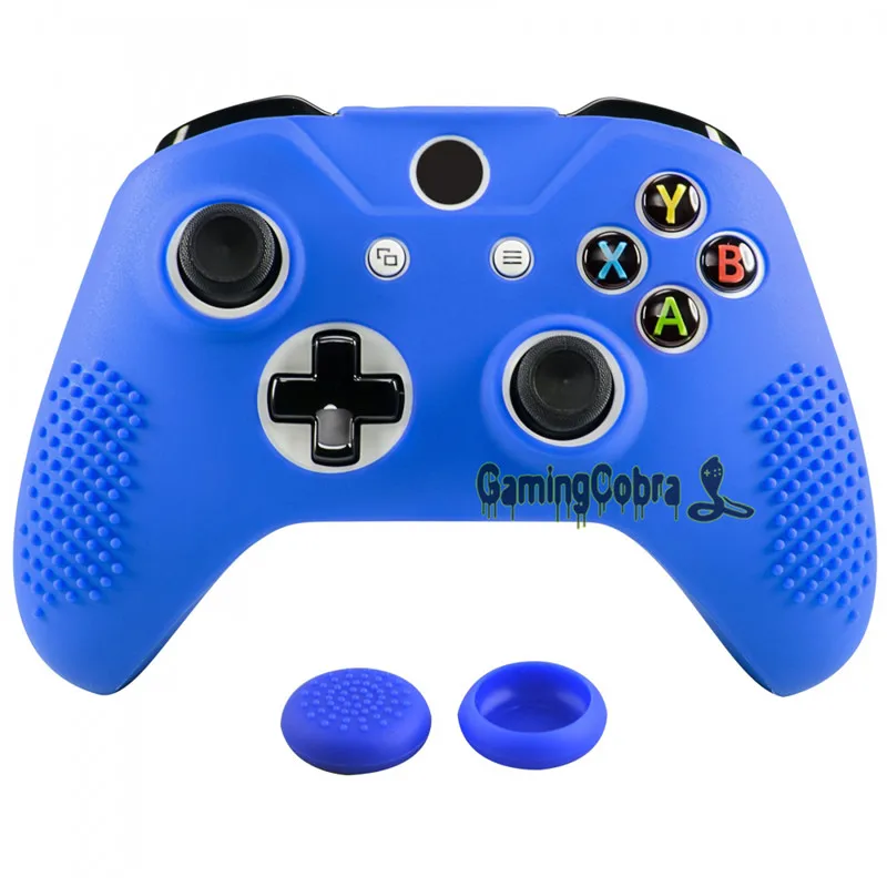 eXtremeRate Soft Anti-slip Blue Silicone Controller Cover Skins Thumb Grips Caps Protective Case for Xbox One X / for Xbox One S
eXtremeRate Soft Anti-slip Blue Silicone Controller Cover Skins Thumb Grips Caps Protective Case for Xbox One X / for Xbox One S