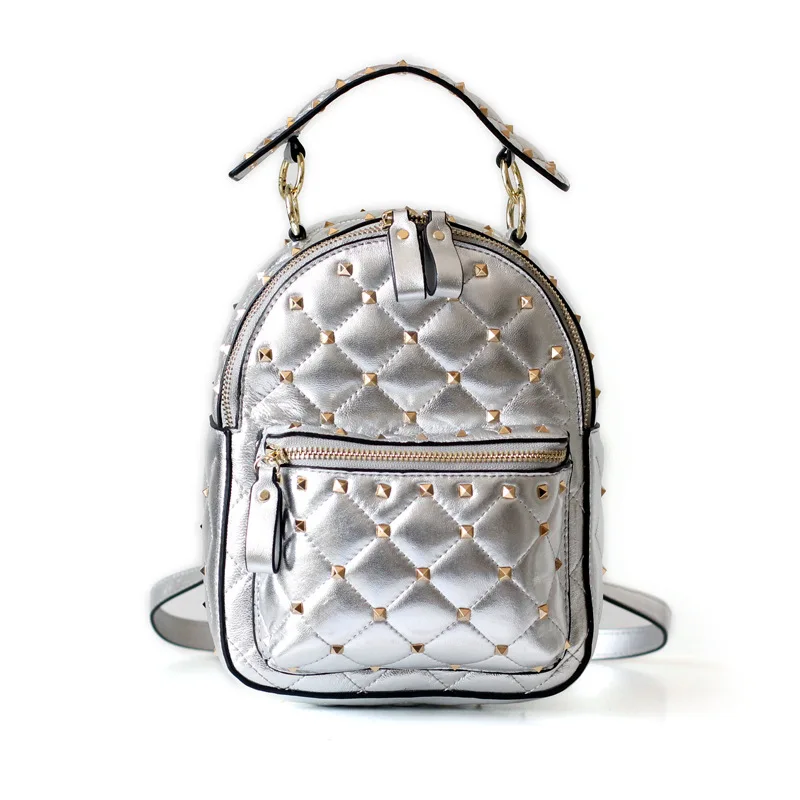 100% Sheepskin Leather Women Gold Rivet Backpacks Fashion Rucksack Girls' Knapsack Mochila Small Shopping Shoulder Bag Red Black
100% Sheepskin Leather Women Gold Rivet Backpacks Fashion Rucksack Girls' Knapsack Mochila Small Shopping Shoulder Bag Red Black
