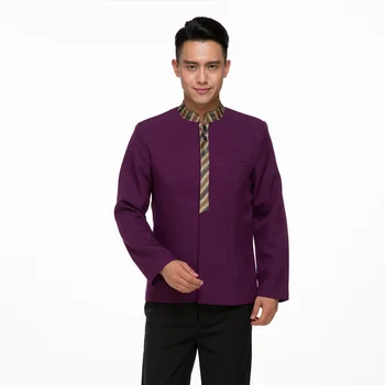 Chef Uniform Hotel Waiter Uniform Chinese Coffee Shop Attendant Long-sleeved Work Wear Clothes
Chef Uniform Hotel Waiter Uniform Chinese Coffee Shop Attendant Long-sleeved Work Wear Clothes