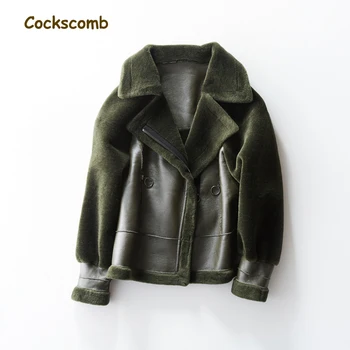 Cockscomb 2018 Autumn New Collection Thickening Warm Lamb Wool Coat Outerwear Women Turn Down Collar Winter Fur Jackets
Cockscomb 2018 Autumn New Collection Thickening Warm Lamb Wool Coat Outerwear Women Turn Down Collar Winter Fur Jackets