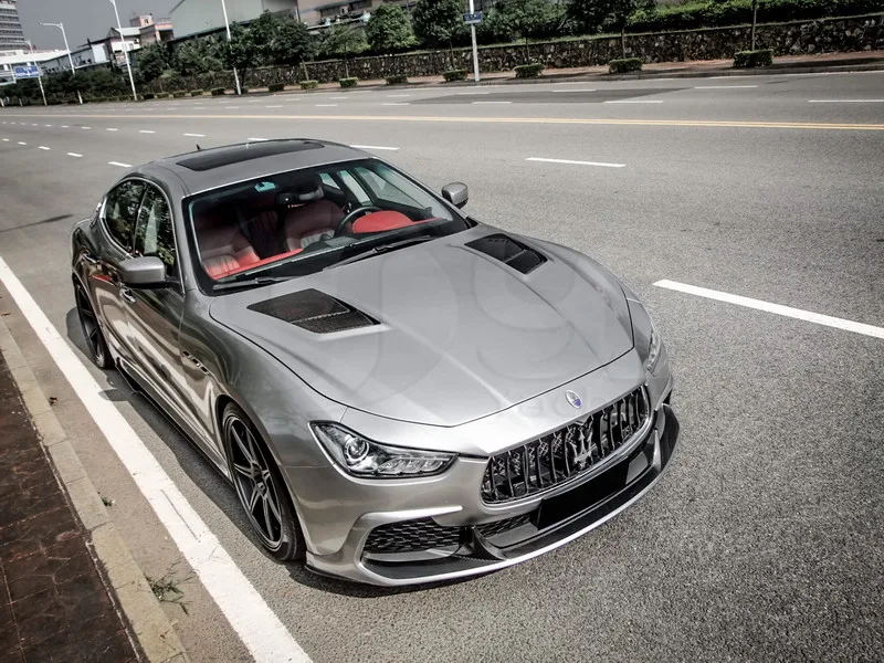 2014-2019 Maserati Ghibli M157 Aspec Style Hood Bonnet CF (25)