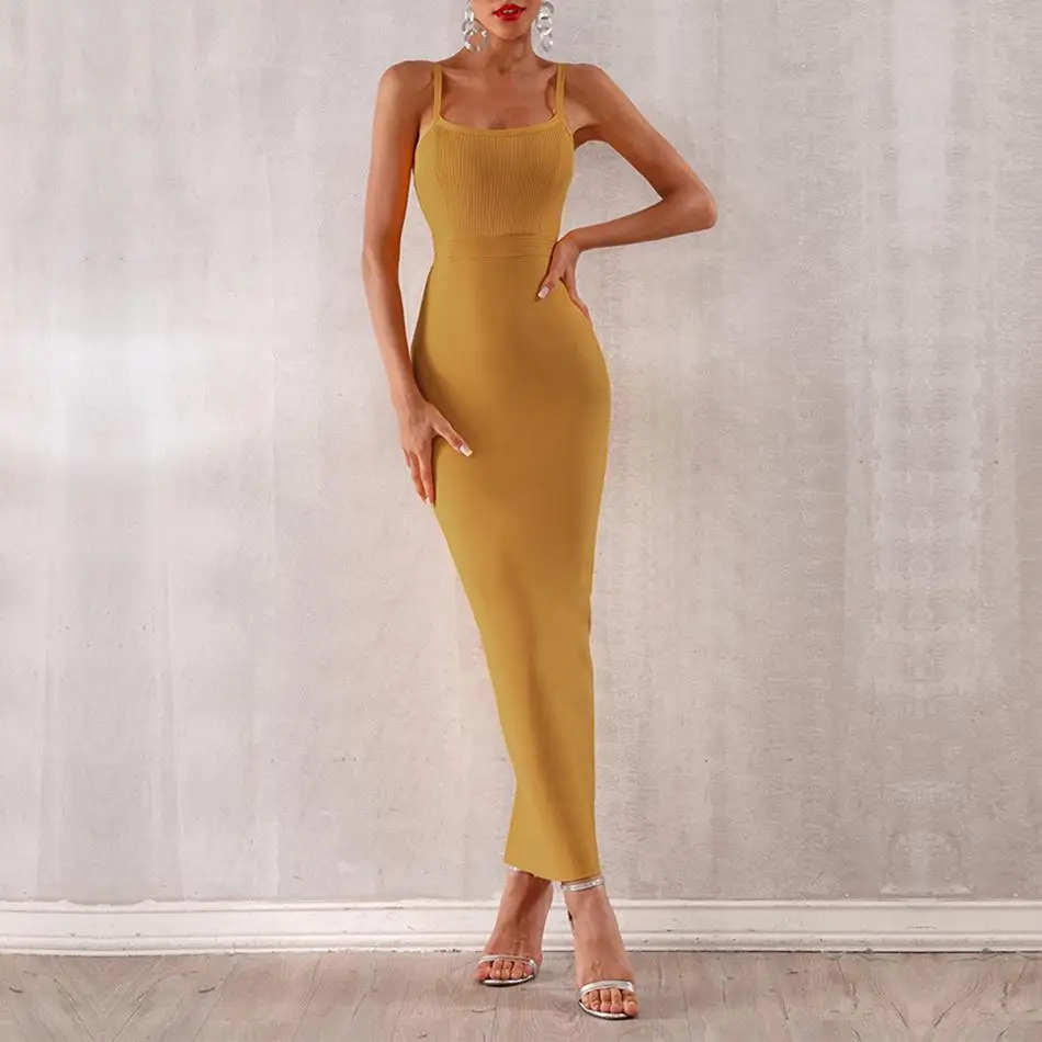 New Celebrity Evening Party Bodycon Bandage Long Dress Women Spaghetti Strap Elegant Sexy NightClub Maxi Dress Women Vestidos
New Celebrity Evening Party Bodycon Bandage Long Dress Women Spaghetti Strap Elegant Sexy NightClub Maxi Dress Women Vestidos