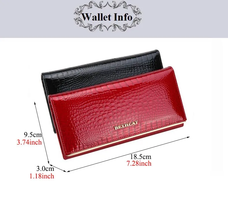 Women Wallets Brand Design High Quality Leather Wallet Female Hasp Fashion Dollar Price Alligator Long Women Wallets And Purses3