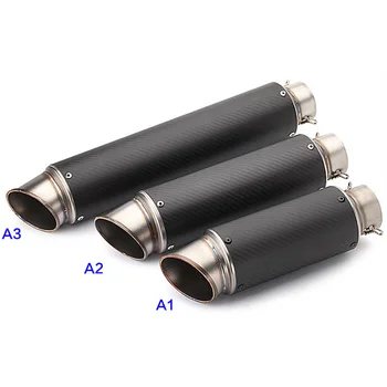 60mm motorcycle modified muffler exhaust pipe escapamento de moto carbon fiber For cb400 er6n cbr650f cb1000r nc750x s1000r mt07
60mm motorcycle modified muffler exhaust pipe escapamento de moto carbon fiber For cb400 er6n cbr650f cb1000r nc750x s1000r mt07