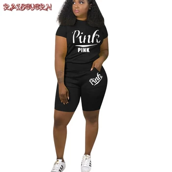 RAISEVERN Letter Print Tracksuit Summer Short Sleeve T-shirt Women Summer Short Suit Casual Tee Shirt + Shorts 2 Piece Set Women
RAISEVERN Letter Print Tracksuit Summer Short Sleeve T-shirt Women Summer Short Suit Casual Tee Shirt + Shorts 2 Piece Set Women