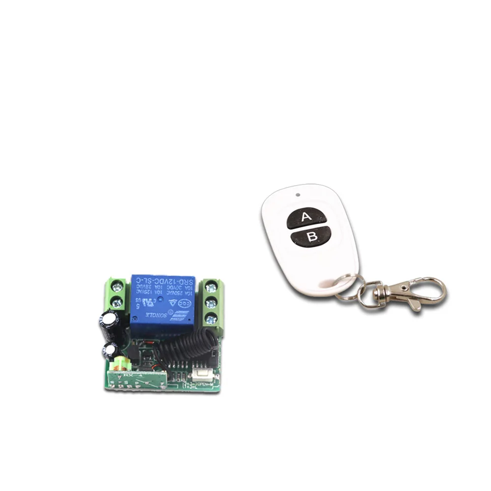 DC 12V Mini RF Remote Control Switch 1CH 1 CH 10A Relay Receiver Wireless Remote Switch Remote Controller Transmitter
DC 12V Mini RF Remote Control Switch 1CH 1 CH 10A Relay Receiver Wireless Remote Switch Remote Controller Transmitter