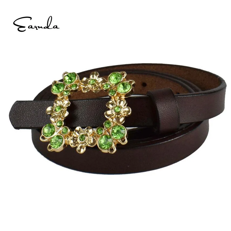 Earnda Genuine Leather Women's Belt With Diamond Buckle High Quality Fashion Leather Thin Belt Green Waistband Free Shipping
Earnda Genuine Leather Women's Belt With Diamond Buckle High Quality Fashion Leather Thin Belt Green Waistband Free Shipping