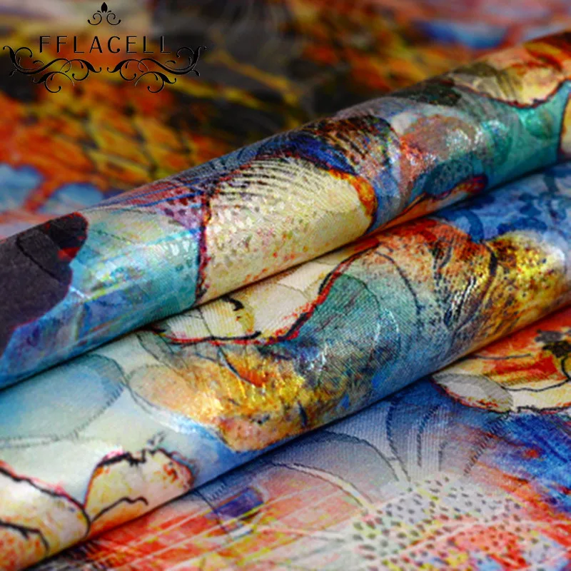 FFLACELL 50*140cm Hot sale digital print jacquard fashion fabric for dress coat fabrics DIY
FFLACELL 50*140cm Hot sale digital print jacquard fashion fabric for dress coat fabrics DIY