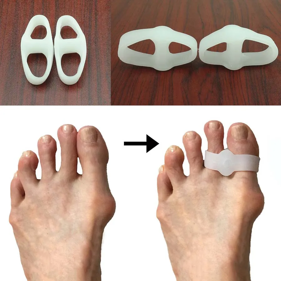 2Pcs 2 Hole Feet Foot Care Gel Toe Straighteners Separator Hallux Valgus Bunion Corrector Pain Relief Foot Massager C136
2Pcs 2 Hole Feet Foot Care Gel Toe Straighteners Separator Hallux Valgus Bunion Corrector Pain Relief Foot Massager C136