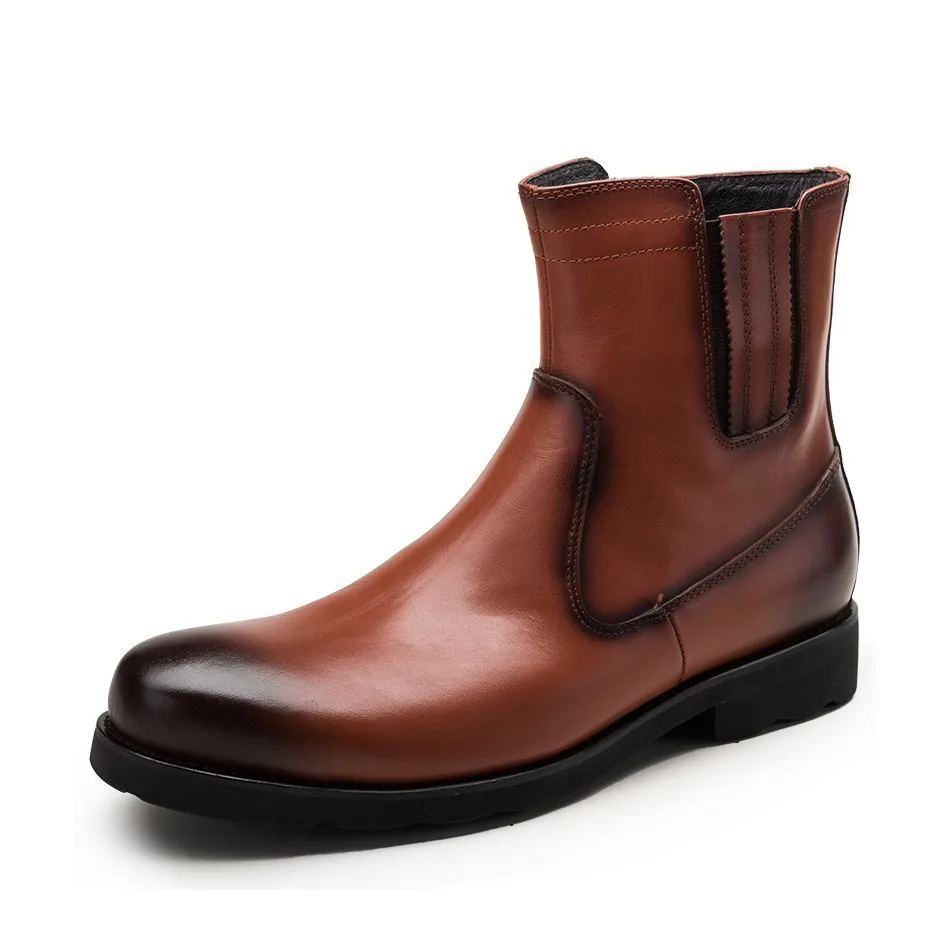 Men's Short Boots Cow Genuine Leather Chelsea Boots Winter Shoes Rubber Footwear Male Comfortable Ankle Boots Shoes JS-A0111
Men's Short Boots Cow Genuine Leather Chelsea Boots Winter Shoes Rubber Footwear Male Comfortable Ankle Boots Shoes JS-A0111