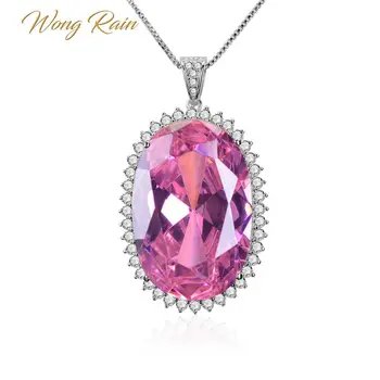Wong Rain Luxury 925 Sterling Silver Huge 20 * 30 MM Oval Ruby Sapphire Gemstone Pendant Necklace Jewelry For Women Wholesale
Wong Rain Luxury 925 Sterling Silver Huge 20 * 30 MM Oval Ruby Sapphire Gemstone Pendant Necklace Jewelry For Women Wholesale