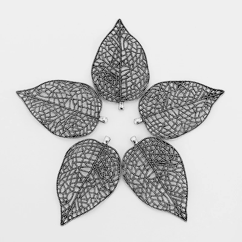 5pcs Antique Silver Alloy Hollow Open Carved Dot Beads Large Leaf Charms Pendant for Pendant Necklace Earring Jewelry Making
5pcs Antique Silver Alloy Hollow Open Carved Dot Beads Large Leaf Charms Pendant for Pendant Necklace Earring Jewelry Making