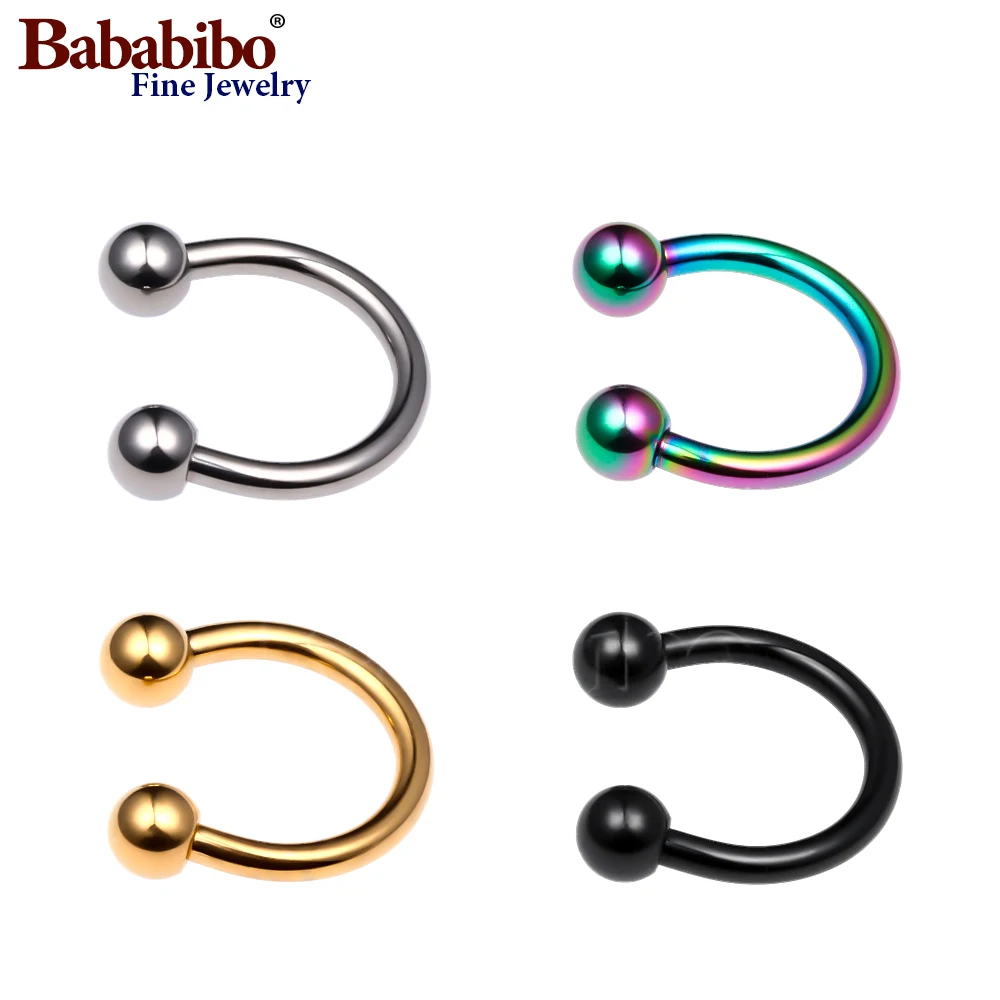 100% Titanium 6~10mm Nose Septum Ring,Lip Nipple Eyebrow Lobe Rings Hoop Horseshoe Ear Piercings Women Men Body Jewelry
100% Titanium 6~10mm Nose Septum Ring,Lip Nipple Eyebrow Lobe Rings Hoop Horseshoe Ear Piercings Women Men Body Jewelry