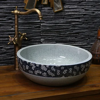 Crackle glaze Bathroom Counter Top Wash Basin Cloakroom Hand Painted Vessel Sink restaurant Ceramic wash basin bathroom sink
Crackle glaze Bathroom Counter Top Wash Basin Cloakroom Hand Painted Vessel Sink restaurant Ceramic wash basin bathroom sink