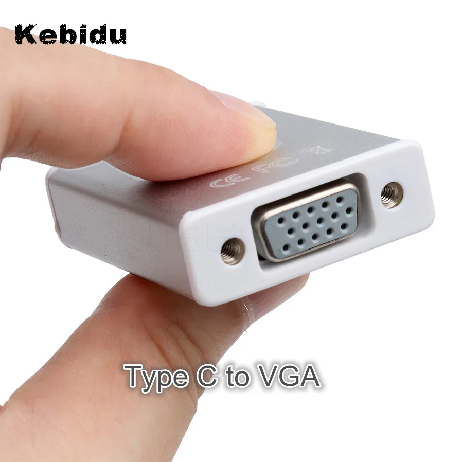 Kebidu USB 3.1 Type C USB-C to Female VGA Adapter Cable 10Gbps Reversible for New Macbook 12 inch Chromebook Pixel Lumia 950XL
Kebidu USB 3.1 Type C USB-C to Female VGA Adapter Cable 10Gbps Reversible for New Macbook 12 inch Chromebook Pixel Lumia 950XL