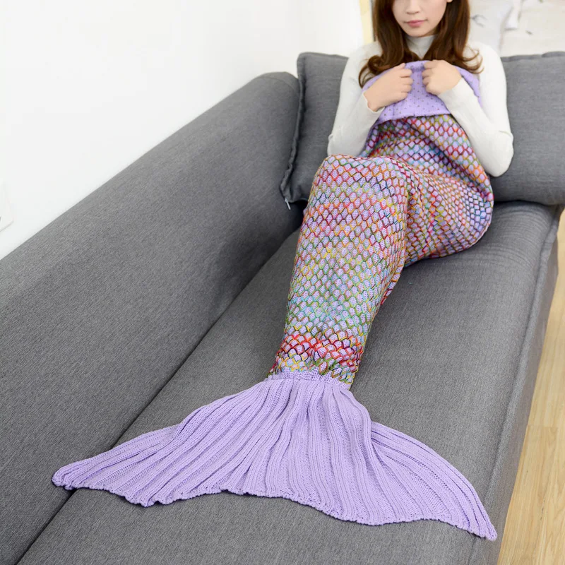 CAMMITEVER Knitted Mermaid Tail Blanket For Adults Teens Kids Crochet Snuggle Mermaid All Seasons Seatail Sleeping Blanket
CAMMITEVER Knitted Mermaid Tail Blanket For Adults Teens Kids Crochet Snuggle Mermaid All Seasons Seatail Sleeping Blanket