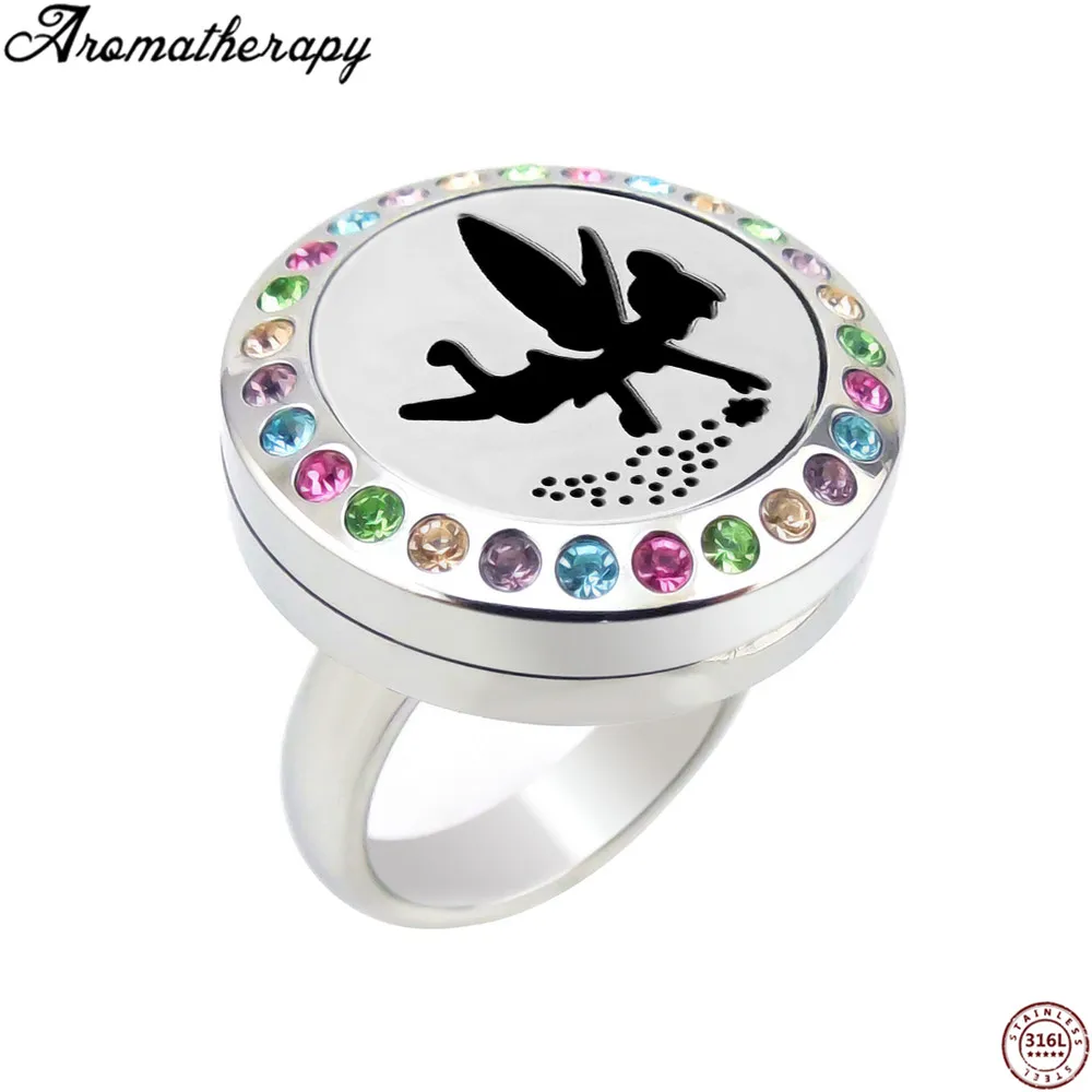 20mm Essential Oil Diffuser Ring Stainless Steel Locket Aromatherapy Ring Diffuser Butterfly Perfume Locket for Men Women Gifts
20mm Essential Oil Diffuser Ring Stainless Steel Locket Aromatherapy Ring Diffuser Butterfly Perfume Locket for Men Women Gifts