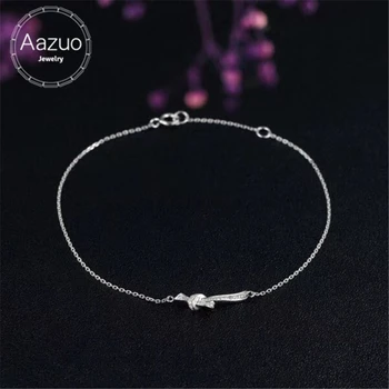 Aazuo 18K White Gold Bracelet Real Diamond H SI1 0.07CT Au750 Butterfly gifted for Women Valentine's Day Gift Chain Jewlry Sets
Aazuo 18K White Gold Bracelet Real Diamond H SI1 0.07CT Au750 Butterfly gifted for Women Valentine's Day Gift Chain Jewlry Sets