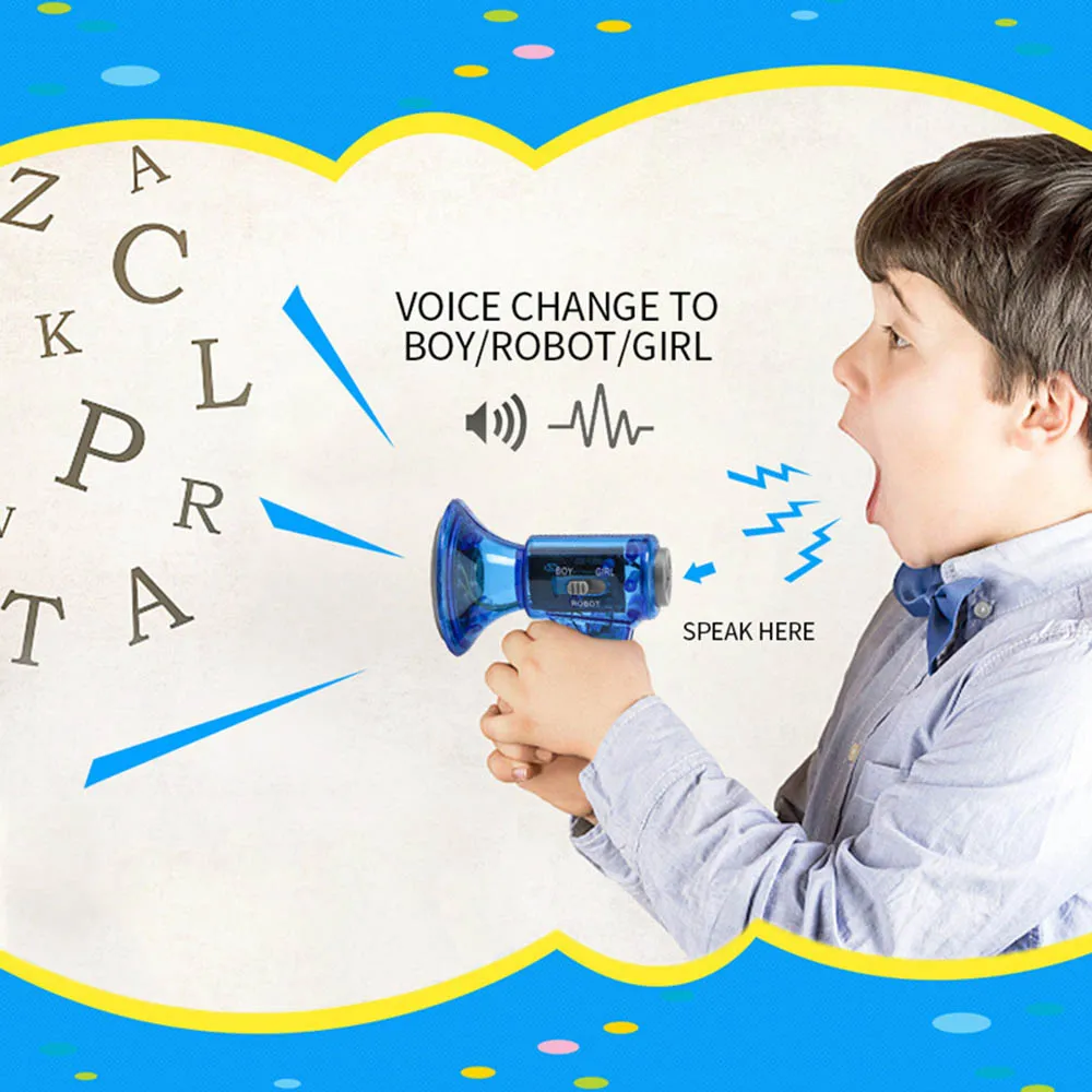 Novelty Toy Portable Voice Changer Children Mini Funny Gadget Loud speaker Intercom Electronic Toys Kids Educational Gifts
Novelty Toy Portable Voice Changer Children Mini Funny Gadget Loud speaker Intercom Electronic Toys Kids Educational Gifts