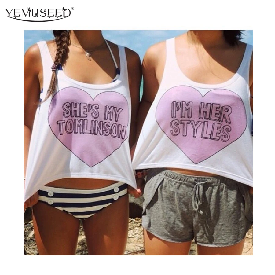 YEMUSEED Hot Harajuku Harry Couple Shirts For Best Friends BFF BEST White Summer Cool Crop Tops Tumblr WCT32
YEMUSEED Hot Harajuku Harry Couple Shirts For Best Friends BFF BEST White Summer Cool Crop Tops Tumblr WCT32