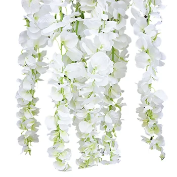 11 Pcs Artificial Flower Wisteria Vine 120Cm Single Silk 140 Flowers Series Diy Plant Wedding Decoration For Wall Background 
11 Pcs Artificial Flower Wisteria Vine 120Cm Single Silk 140 Flowers Series Diy Plant Wedding Decoration For Wall Background