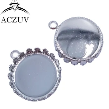 200pcs Rhodium Plated 15mm 20mm 25mm Crown Cabochon Setting Charm Earring Blank Jewelry Bezels Pendant Tray Cameo Base RPT005
200pcs Rhodium Plated 15mm 20mm 25mm Crown Cabochon Setting Charm Earring Blank Jewelry Bezels Pendant Tray Cameo Base RPT005