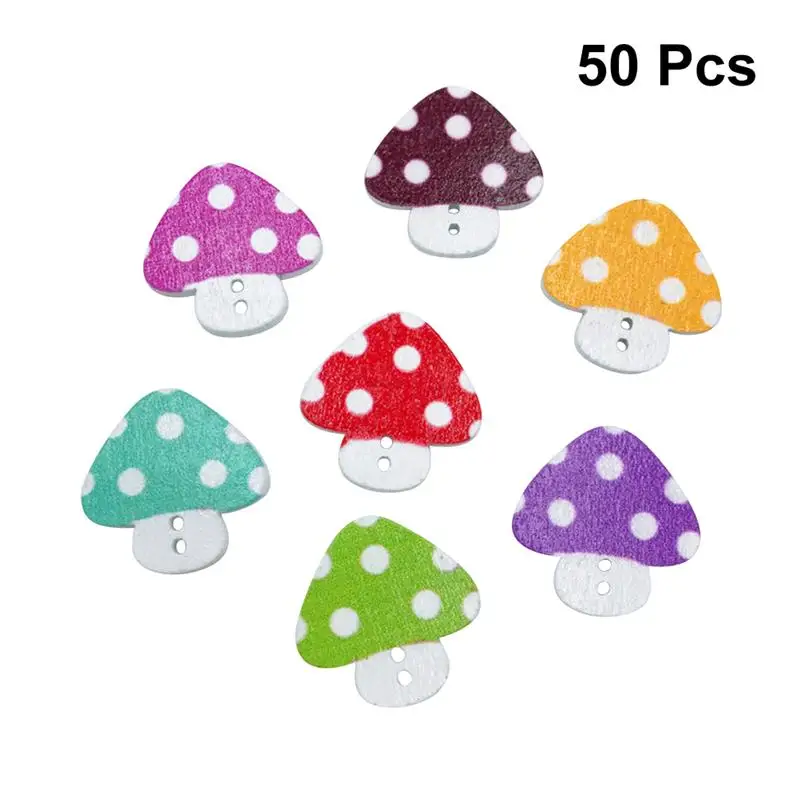 50pcs Mushroom Wooden Buttons 2 Holes DIY Sewing Accessories Cute Painting Wood Button For Crafting A3
50pcs Mushroom Wooden Buttons 2 Holes DIY Sewing Accessories Cute Painting Wood Button For Crafting A3