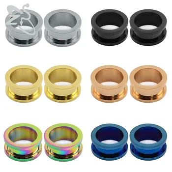 6 Pairs/Lot Stainless Steel Screw Fit Ear Tunnels Plugs Trendy Expander Stretcher Ear Gauges Plugs Body Piercing Jewelry 
6 Pairs/Lot Stainless Steel Screw Fit Ear Tunnels Plugs Trendy Expander Stretcher Ear Gauges Plugs Body Piercing Jewelry