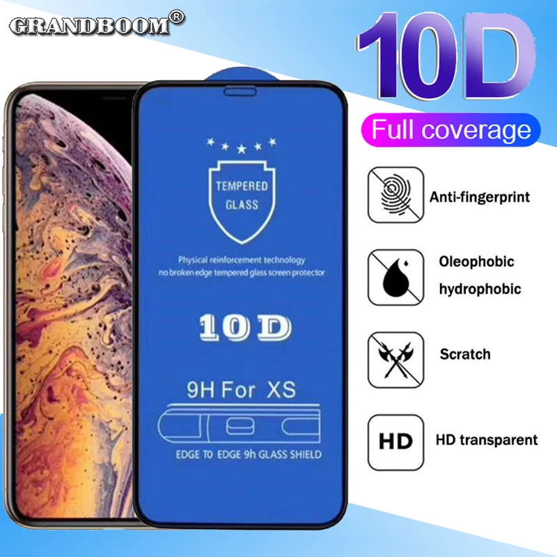 10pcs 10D Anti-fingerprint Tempered Glass For iPhone 11 Pro Max XS XR X 8 7 6 6S Plus Full Cover Curved Screen Protector
10pcs 10D Anti-fingerprint Tempered Glass For iPhone 11 Pro Max XS XR X 8 7 6 6S Plus Full Cover Curved Screen Protector
