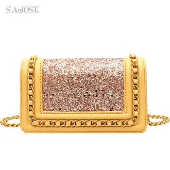 Crossbody Bags For Women Leather Handbags Sequin Mini Fashion Women Bags Designer Chain Flap High Quality Shoulder Messenger Bag
Crossbody Bags For Women Leather Handbags Sequin Mini Fashion Women Bags Designer Chain Flap High Quality Shoulder Messenger Bag