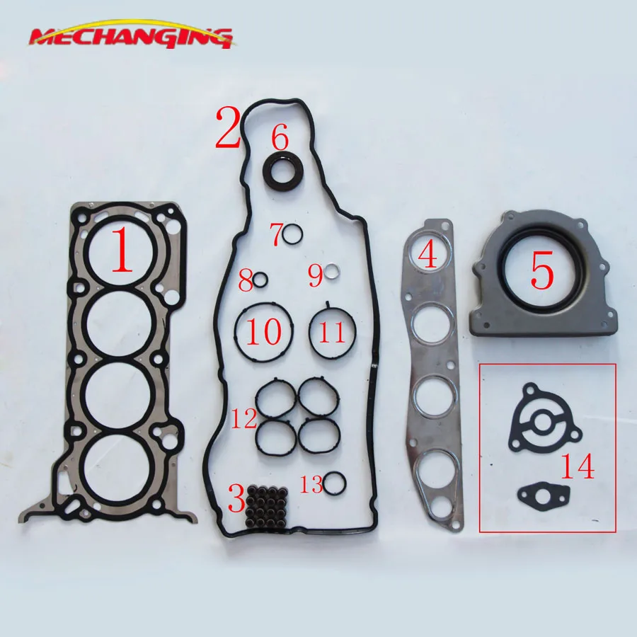 4A91 FOR MITSUBISHI COLT LANCER Saloon (CY/Z_A) 1.5 COLT VI Bifuel Full Gasket Set Engine Rebuilding Kits MW300358 50304600
4A91 FOR MITSUBISHI COLT LANCER Saloon (CY/Z_A) 1.5 COLT VI Bifuel Full Gasket Set Engine Rebuilding Kits MW300358 50304600