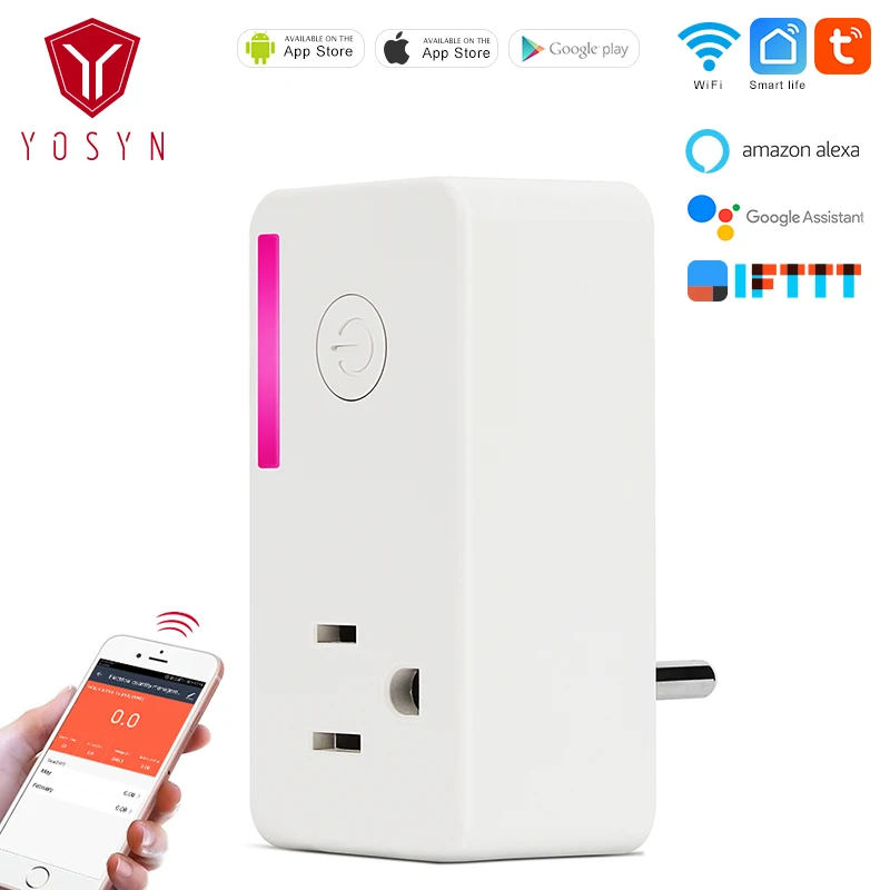 YOSYN 16A Smart Plug US Outlet WiFi Smart Socket Wireless Remote Control Powers Socket 240V WiFi Smart Plug with Power Monitor
YOSYN 16A Smart Plug US Outlet WiFi Smart Socket Wireless Remote Control Powers Socket 240V WiFi Smart Plug with Power Monitor