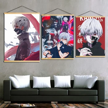 Canvas Pictures Wall Artwork Print Animation Tokyo Ghoul Poster Wooden Scroll Hanging Painting Home Decoration for Living Room
Canvas Pictures Wall Artwork Print Animation Tokyo Ghoul Poster Wooden Scroll Hanging Painting Home Decoration for Living Room