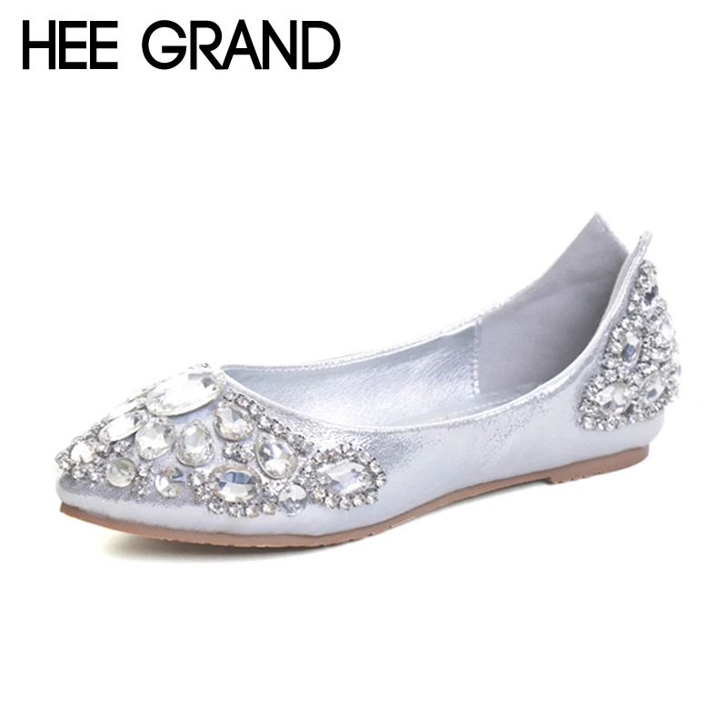 HEE GRAND Elegant Loafers Silver Crystal Ballet Flats 2017 Casual Slip On Shoes Woman Shallow Summer Women Flat Shoes XWD5612
HEE GRAND Elegant Loafers Silver Crystal Ballet Flats 2017 Casual Slip On Shoes Woman Shallow Summer Women Flat Shoes XWD5612