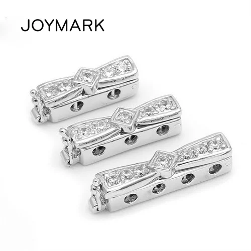 2 3 4 Multi-Strand Micro Pave Zircon Bow-knot Shape Sterling Silver Lock Clasps For Pearl Bracelets Necklaces Jewelry SC-CZ059
2 3 4 Multi-Strand Micro Pave Zircon Bow-knot Shape Sterling Silver Lock Clasps For Pearl Bracelets Necklaces Jewelry SC-CZ059