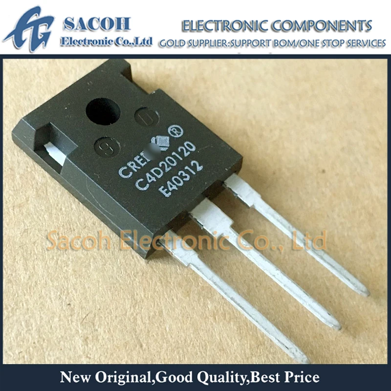 

New Original 5PCS/Lot C4D20120D C4D20120 OR C2D20120D C2D20120 OR CSD20120D TO-247 10A1200V Silicon Carbide Schottky Diode