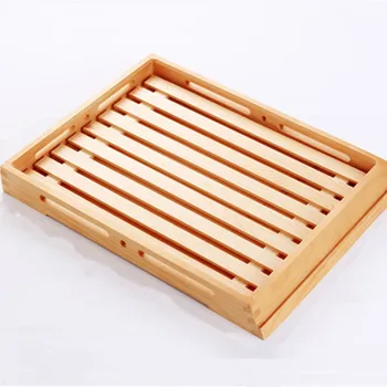 Eco-Friendly Wooden Serving Tray Natural Color Wood Cake Plate Bread Board Baking Store Display Plate Coffee/Tea Trays 
Eco-Friendly Wooden Serving Tray Natural Color Wood Cake Plate Bread Board Baking Store Display Plate Coffee/Tea Trays
