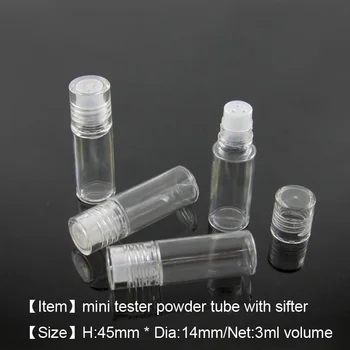 TM-ES6153 Mini plastic bottle 3ml round bottle with sieve designed for loose powder shimmer powder nail glitter powder
TM-ES6153 Mini plastic bottle 3ml round bottle with sieve designed for loose powder shimmer powder nail glitter powder