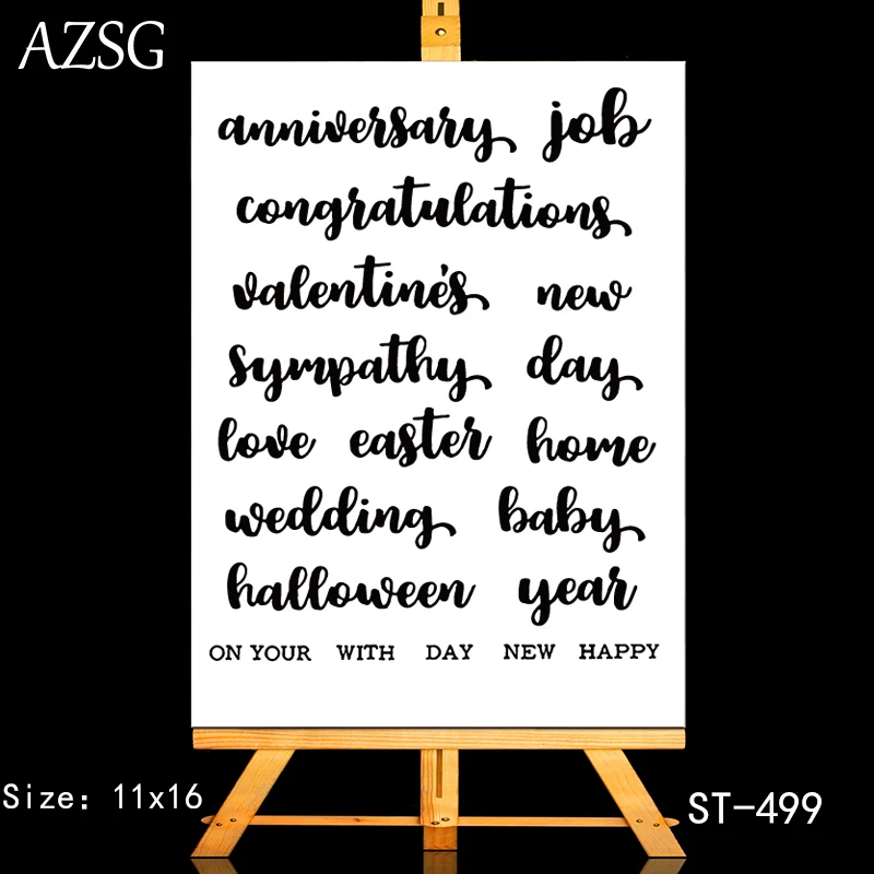 AZSG Halloween Wedding Typeface Clear Stamps/Seals For DIY Scrapbooking/Card Making/Album Decorative Silicone Stamp Crafts
AZSG Halloween Wedding Typeface Clear Stamps/Seals For DIY Scrapbooking/Card Making/Album Decorative Silicone Stamp Crafts