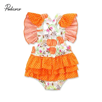 2019 New Summer Newborn Baby Girls Pumpkin Print Ruffles Rompers Jumpsuit Playsuit Infant Girls Halloween Clothes Outfits 0-24M
2019 New Summer Newborn Baby Girls Pumpkin Print Ruffles Rompers Jumpsuit Playsuit Infant Girls Halloween Clothes Outfits 0-24M