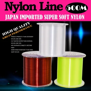 New 500M Nylon Fishing Line 8-25lb Japan Rocky Road Line Nylon Thread Fluorocarbon Line Number Of The Develope Fishing Line
New 500M Nylon Fishing Line 8-25lb Japan Rocky Road Line Nylon Thread Fluorocarbon Line Number Of The Develope Fishing Line